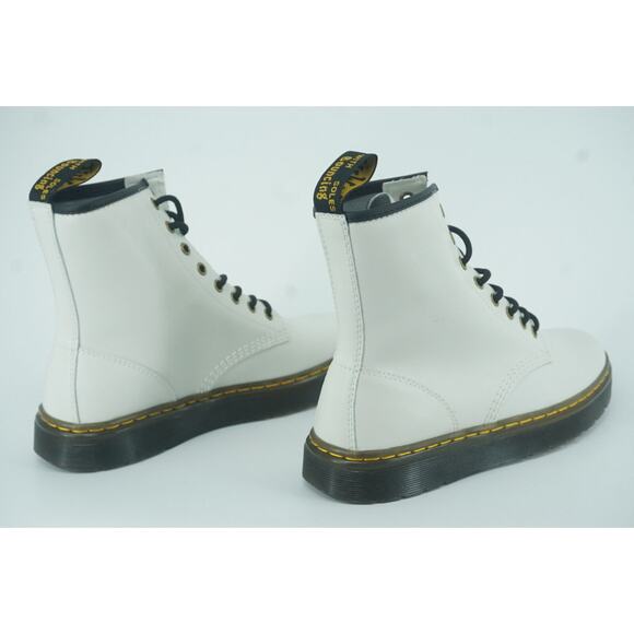 Doc Martens Zavala White 8 Eyelet Combat Ankle Boot size 9 US 41 EU Black - Picture 12 of 12
